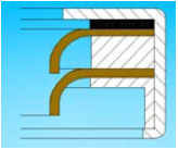 Double Lip PTFE Stainless Steel Oil Seals