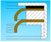 Double Lip PTFE Stainless Steel Oil Seals